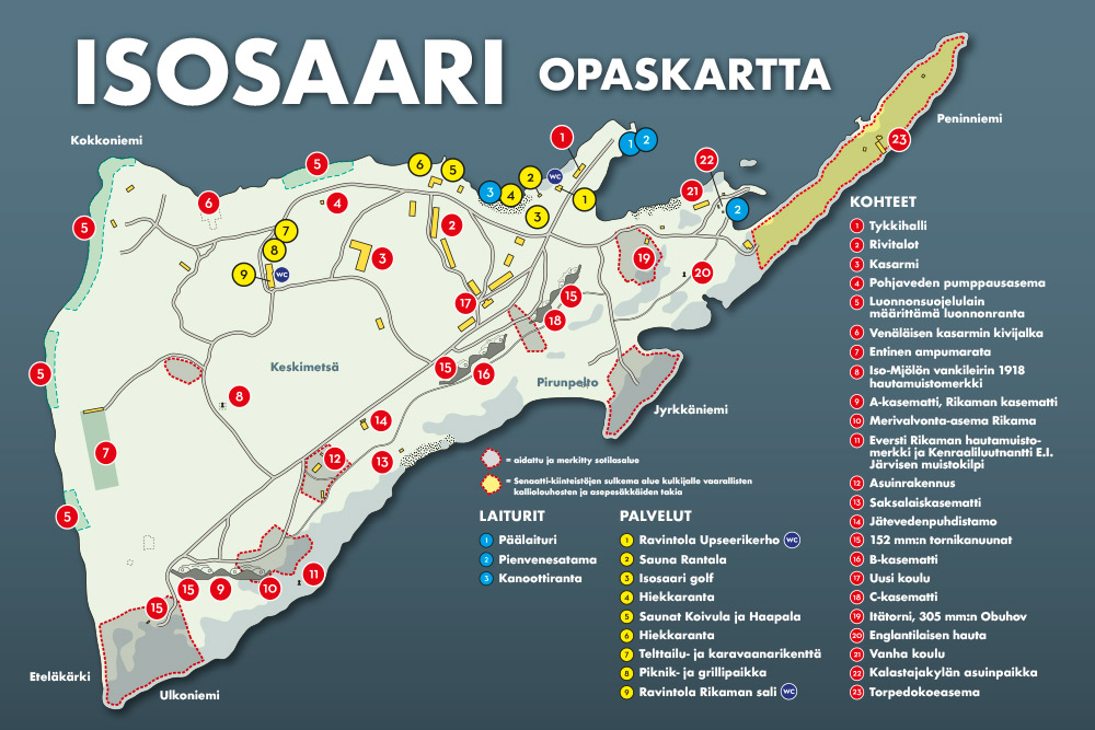 isosaari kartta Karttaselitykset   Isosaari